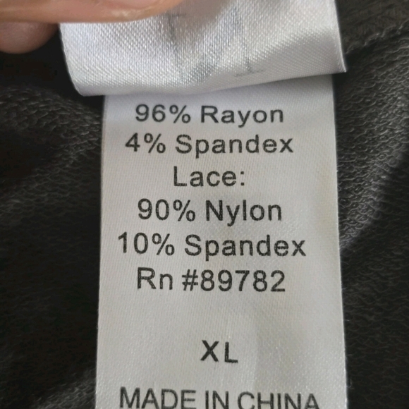 Natori Blouse Women XL Long Sleeve Brown Lace  Vneck Casual Minimalist - Picture 9 of 10